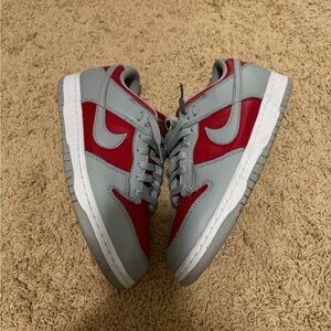 Nike mens Sneakers Red and Gray